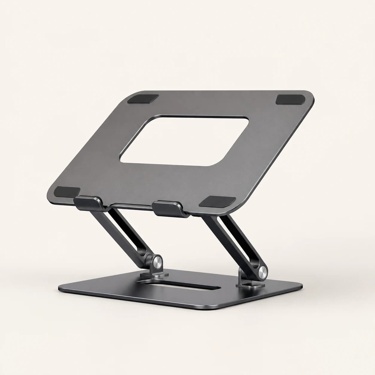 Graphite adjustable aluminum laptop stand